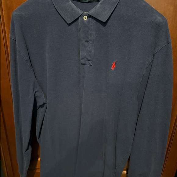 Ralph Lauren Other - Ralph Lauren Navy Long Sleeve Polo with Red Logo